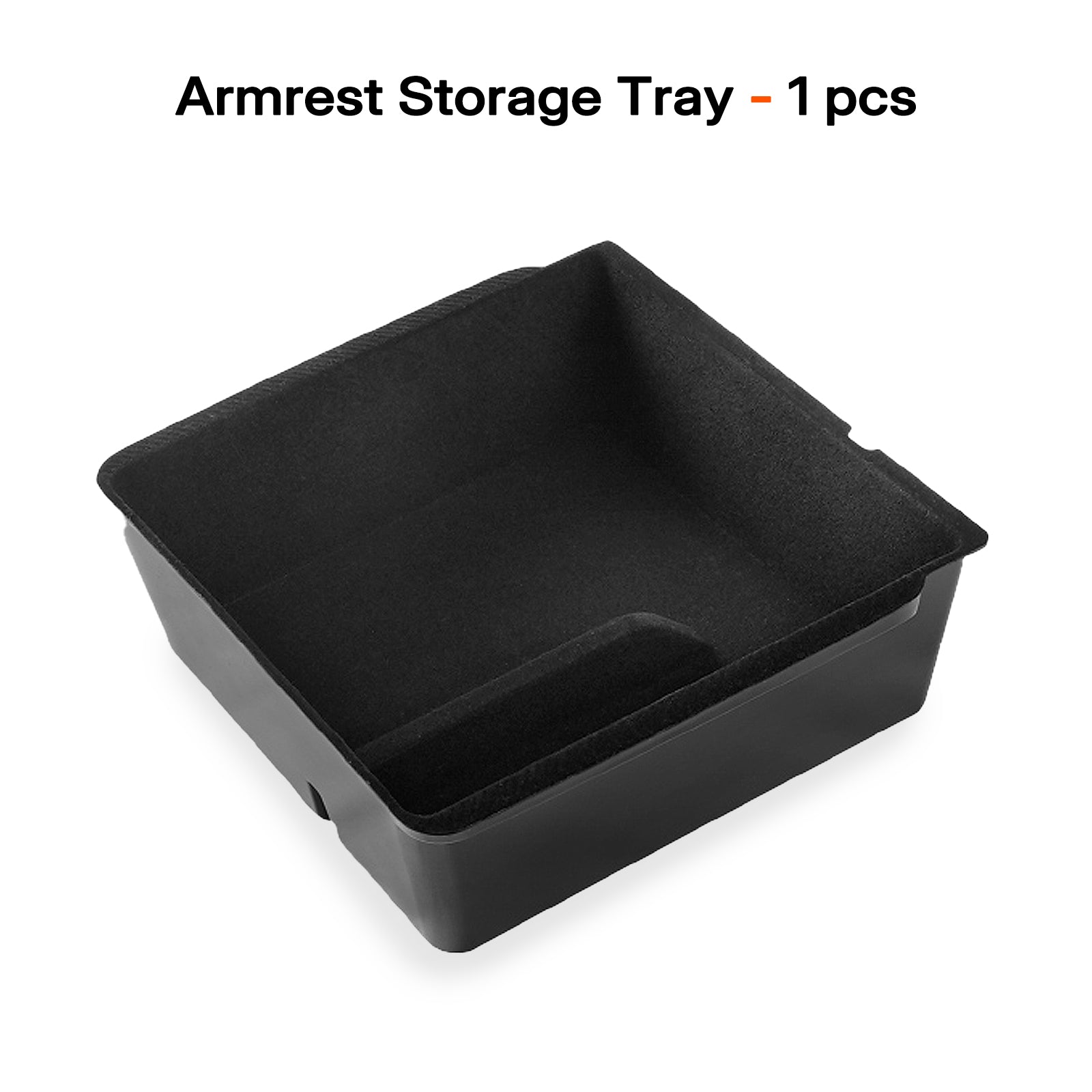 Tesla Model 3 Highland 2024 & Model Y Juniper 2025 Velvet Armrest Organizer - Premium Storage Tray, Anti-Scratch & Custom Fit