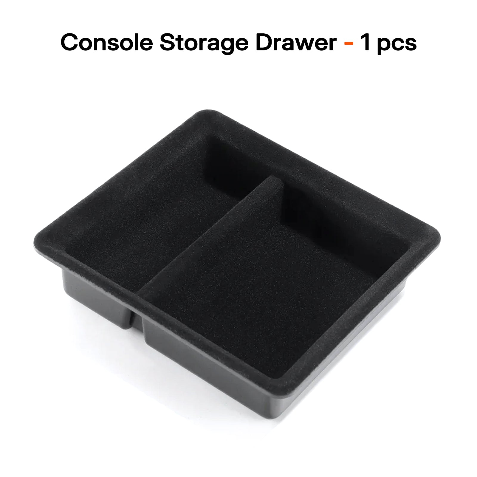 Tesla Model 3 Highland 2024 & Model Y Juniper 2025 Velvet Armrest Organizer - Premium Storage Tray, Anti-Scratch & Custom Fit