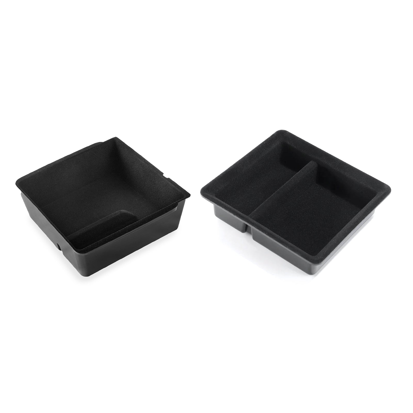 Tesla Model 3 Highland 2024 & Model Y Juniper 2025 Velvet Armrest Organizer - Premium Storage Tray, Anti-Scratch & Custom Fit