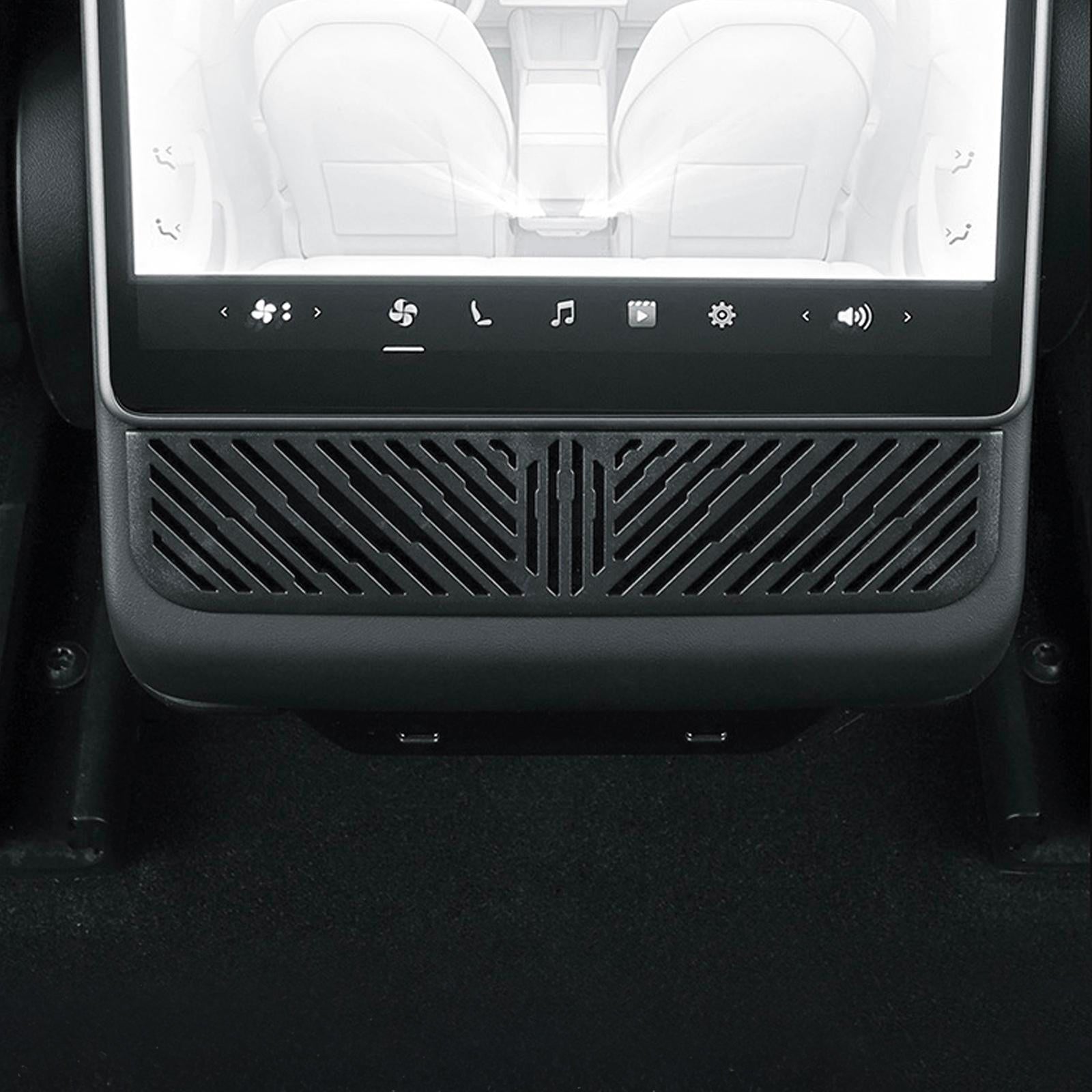 Tesla Model Y Juniper 2025 Under Seat/Rear Air Vent Cover - Dust Protection Guard, OEM Fit & Easy Installation