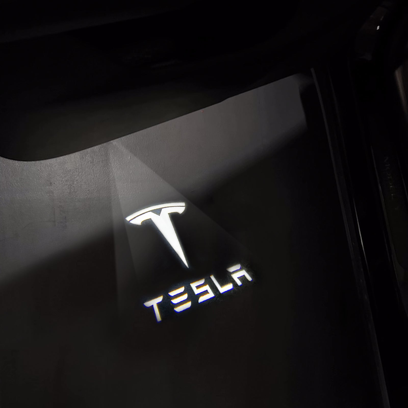 Tesla Model 3 / 3 Highland & Y / Y Juniper OEM Welcome Projection Lights - Premium LED Logo, Crisp Projection