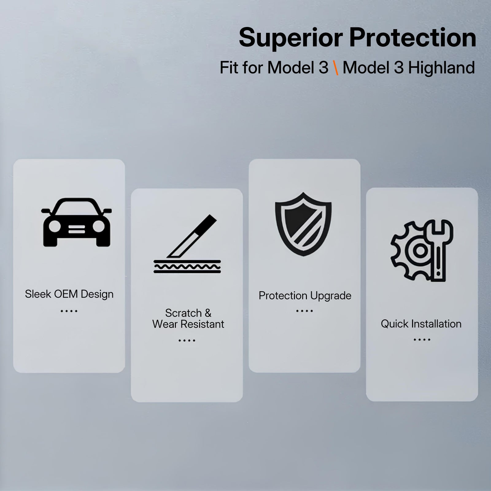 Real Dry Carbon Fiber Mirror Covers for Tesla Model 3 / 3 Highland 2024 - OEM Fit & Aggressive Style