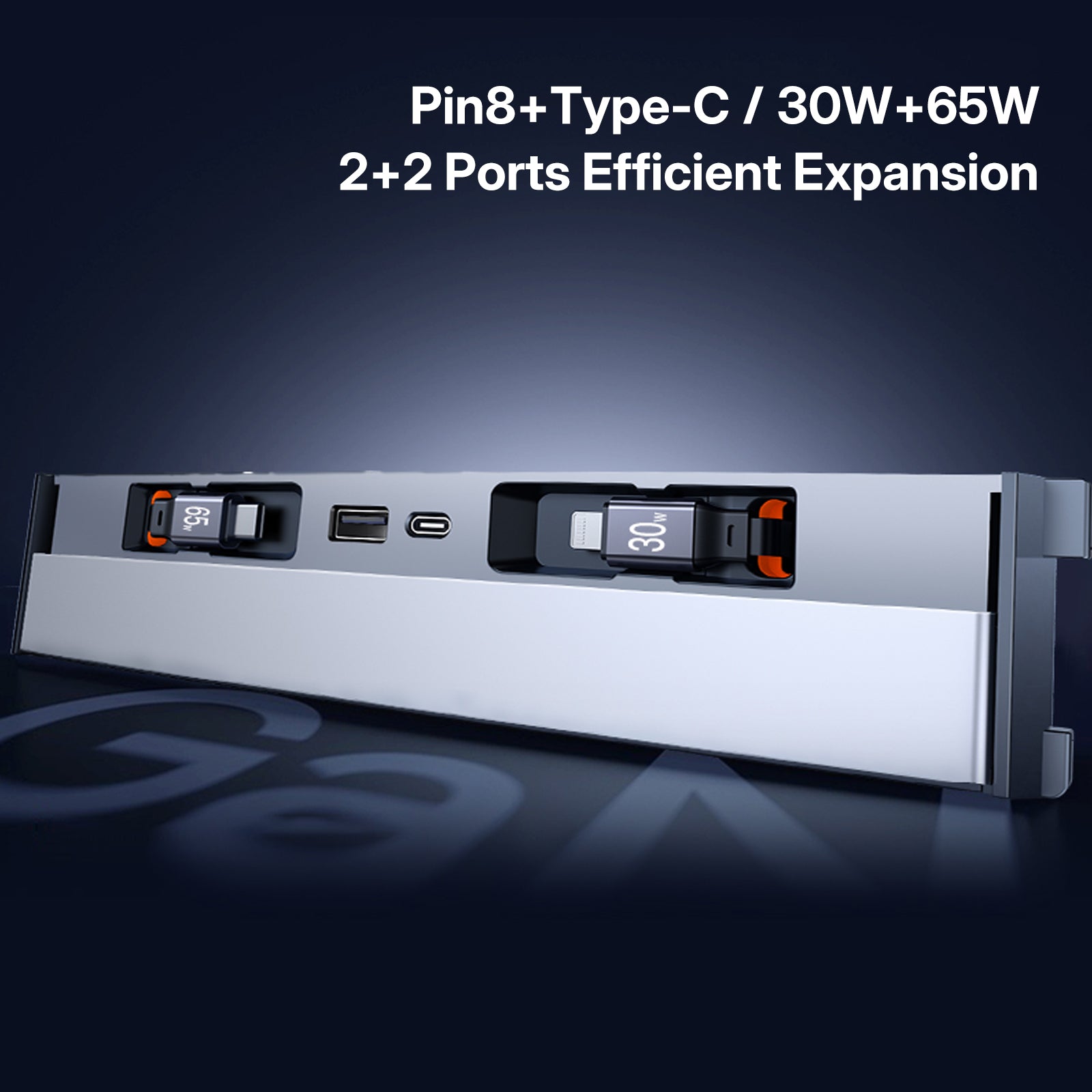 Tesla Center Console USB Charger Hub for Model 3 Highland 2024 & Model Y 2025 - 65W Magnetic 4-Port Fast Charge | No More Port Lack!