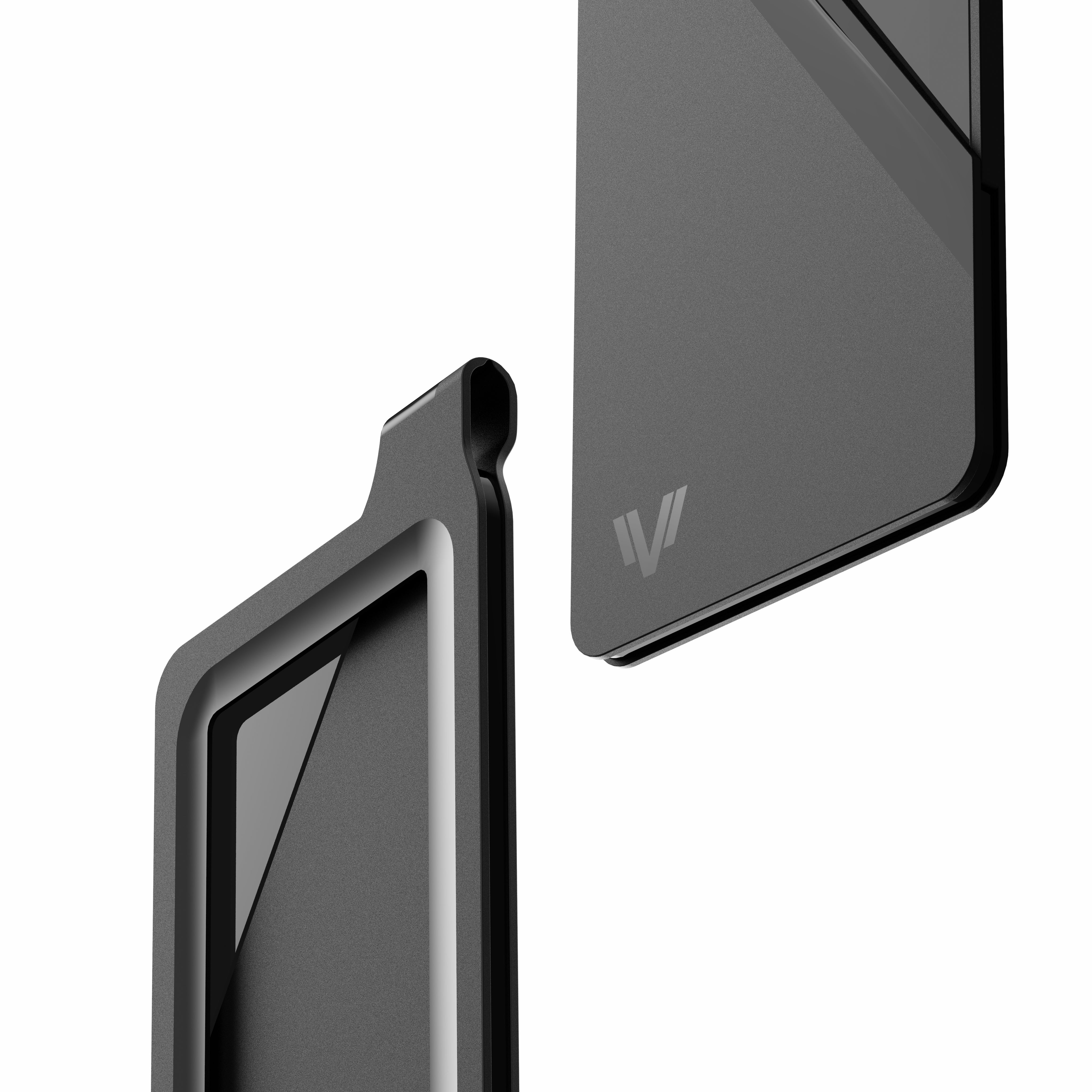 Tesla Key Card Holder - Magnetic Snap Cover & Reinforced Backplate | Installation in Seconds, No Tools!