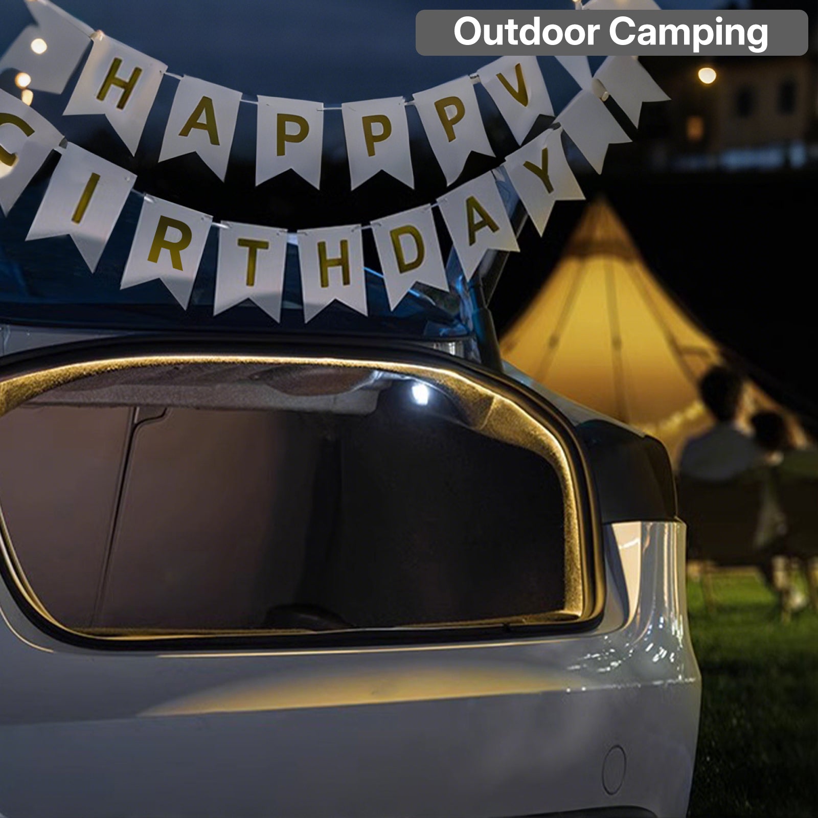 Fix Dark Trunk! Tesla Model 3 Highland 2024 Trunk LED Light Strip - Warm White 3000K Ambient Glow Auto On/Off | OEM Style Plug & Play