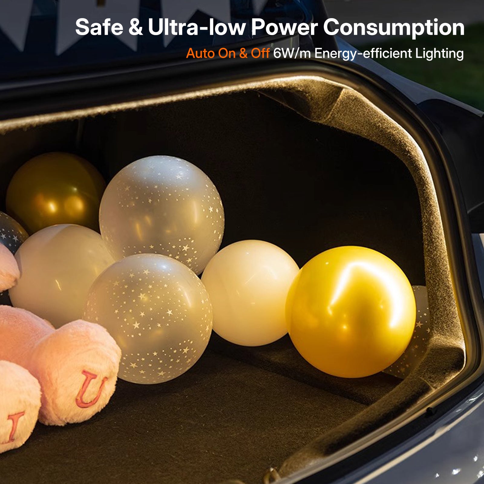 Fix Dark Trunk! Tesla Model 3 Highland 2024 Trunk LED Light Strip - Warm White 3000K Ambient Glow Auto On/Off | OEM Style Plug & Play