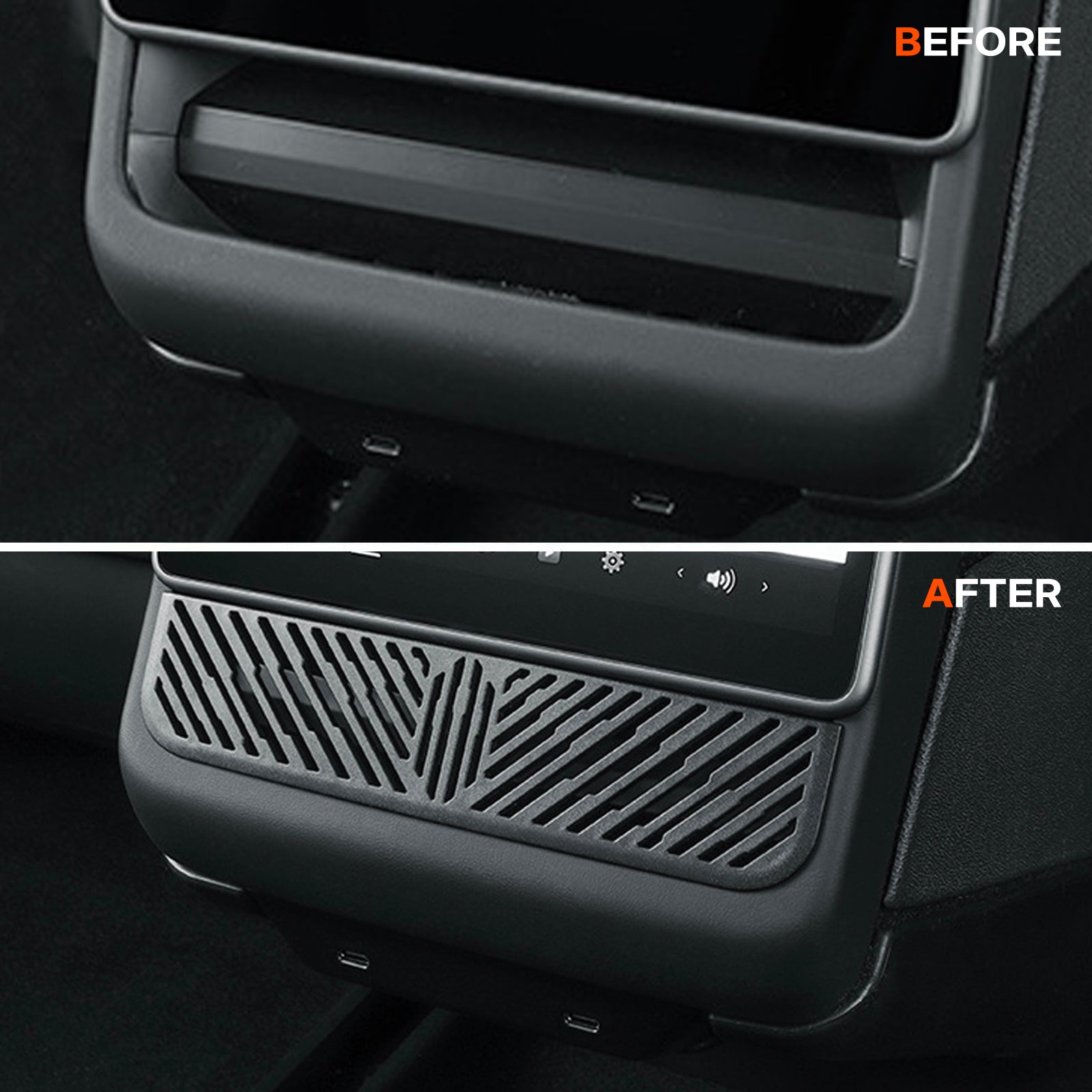 Tesla Model Y Juniper 2025 Under Seat/Rear Air Vent Cover - Dust Protection Guard, OEM Fit & Easy Installation