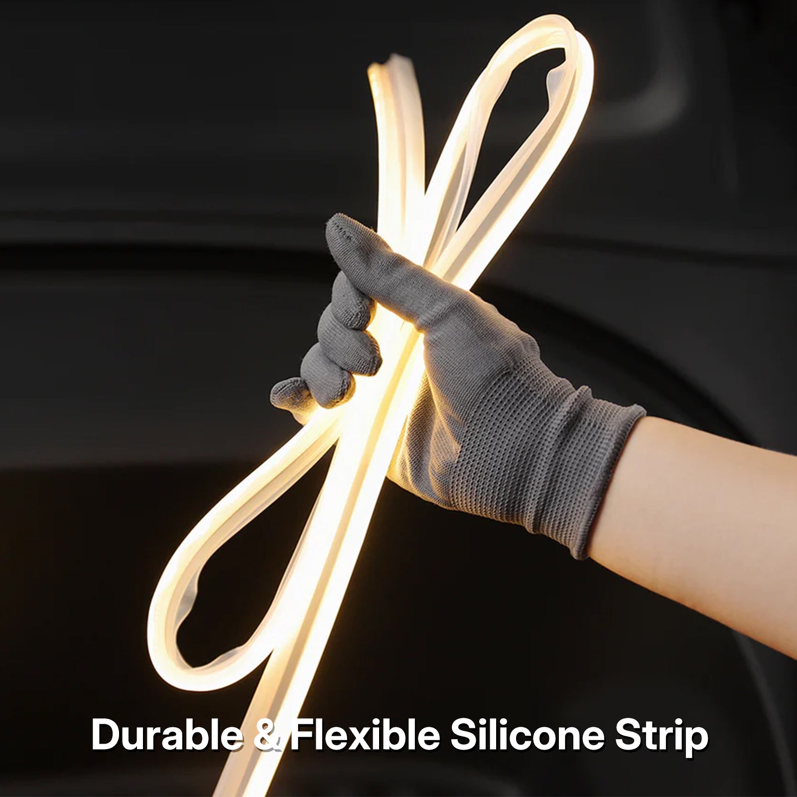 Fix Dark Frunk! Tesla Model 3 Highland 2024 Frunk LED Light Strip - Warm White 3000K Ambient Glow Auto On/Off | OEM Style Plug & Play