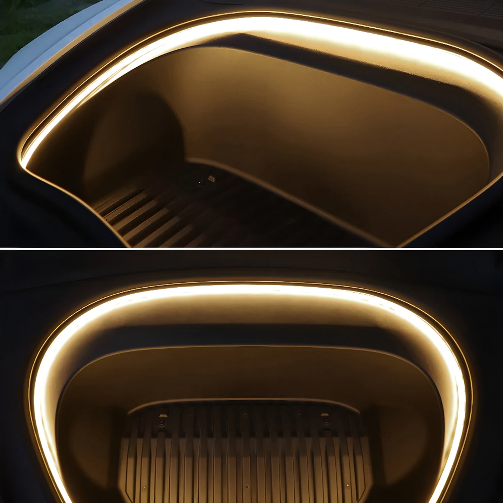 Fix Dark Frunk! Tesla Model 3 Highland 2024 Frunk LED Light Strip - Warm White 3000K Ambient Glow Auto On/Off | OEM Style Plug & Play