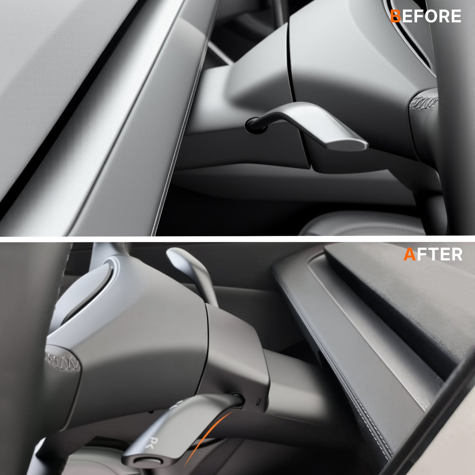 Tesla Model Y Juniper 2025 Gear Shift Stalk - OEM Style Smart Steering Wheel Upgrade Kit | Feel the Classic Gear Again.