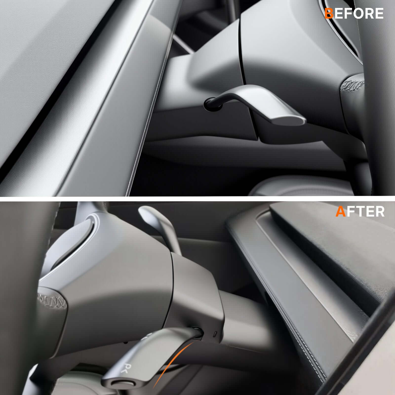 Tesla Model Y Juniper 2025 Gear Shift Stalk - OEM Style Smart Steering Wheel Upgrade Kit | Feel the Classic Gear Again.
