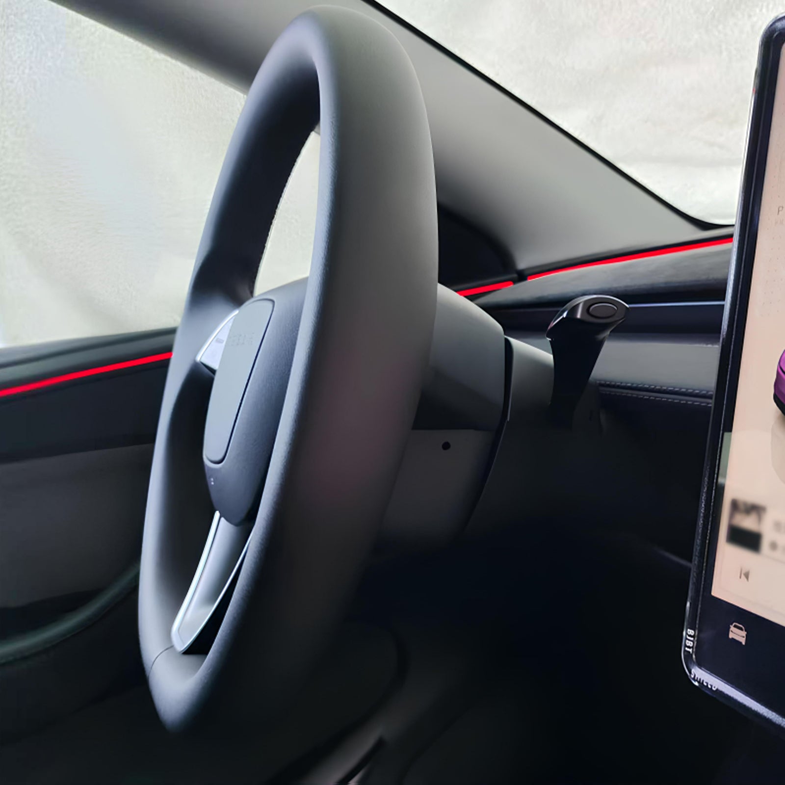 Tesla Model Y Juniper 2025 Gear Shift Stalk - OEM Style Smart Steering Wheel Upgrade Kit | Feel the Classic Gear Again.