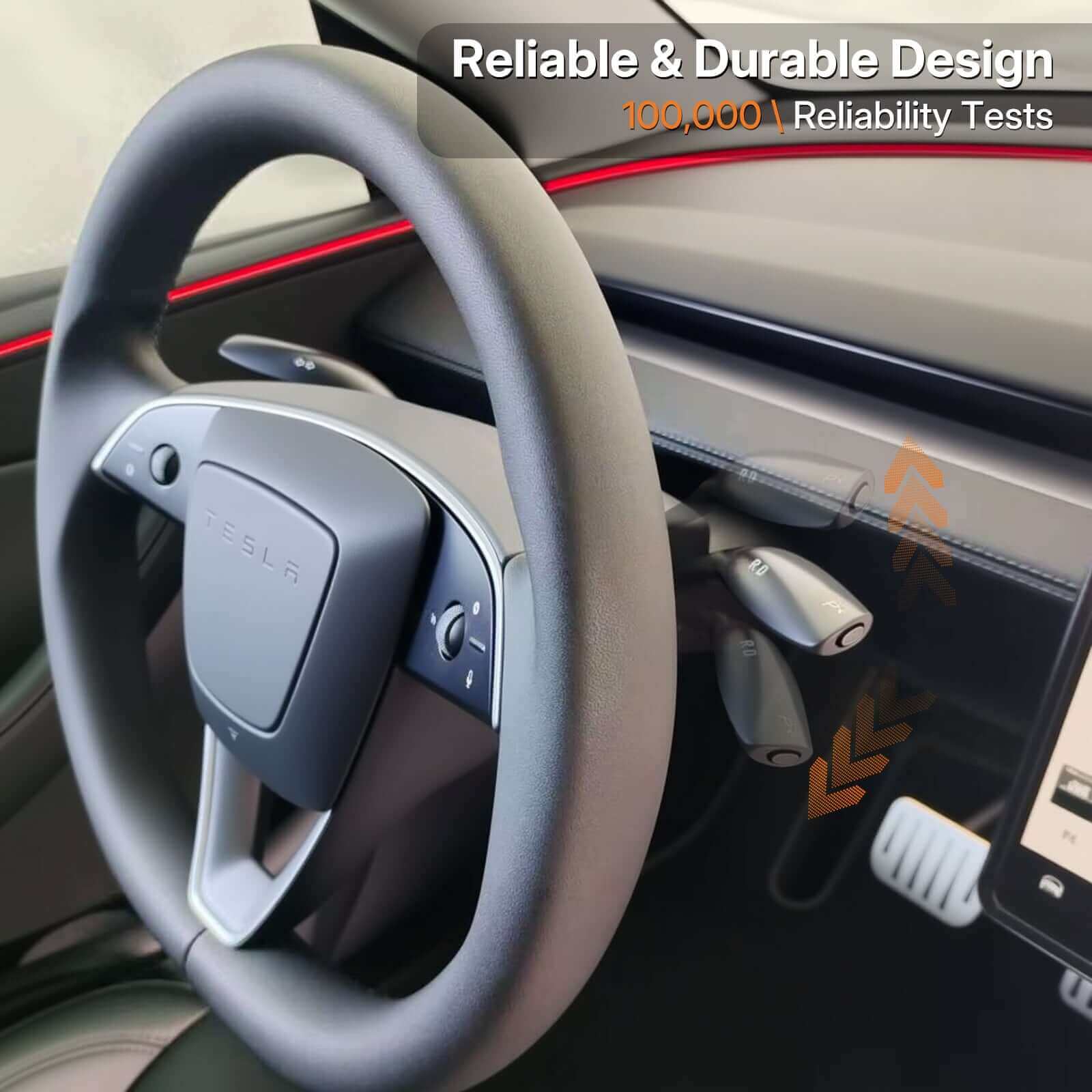 Tesla Model Y Juniper 2025 Gear Shift Stalk - OEM Style Smart Steering Wheel Upgrade Kit | Feel the Classic Gear Again.