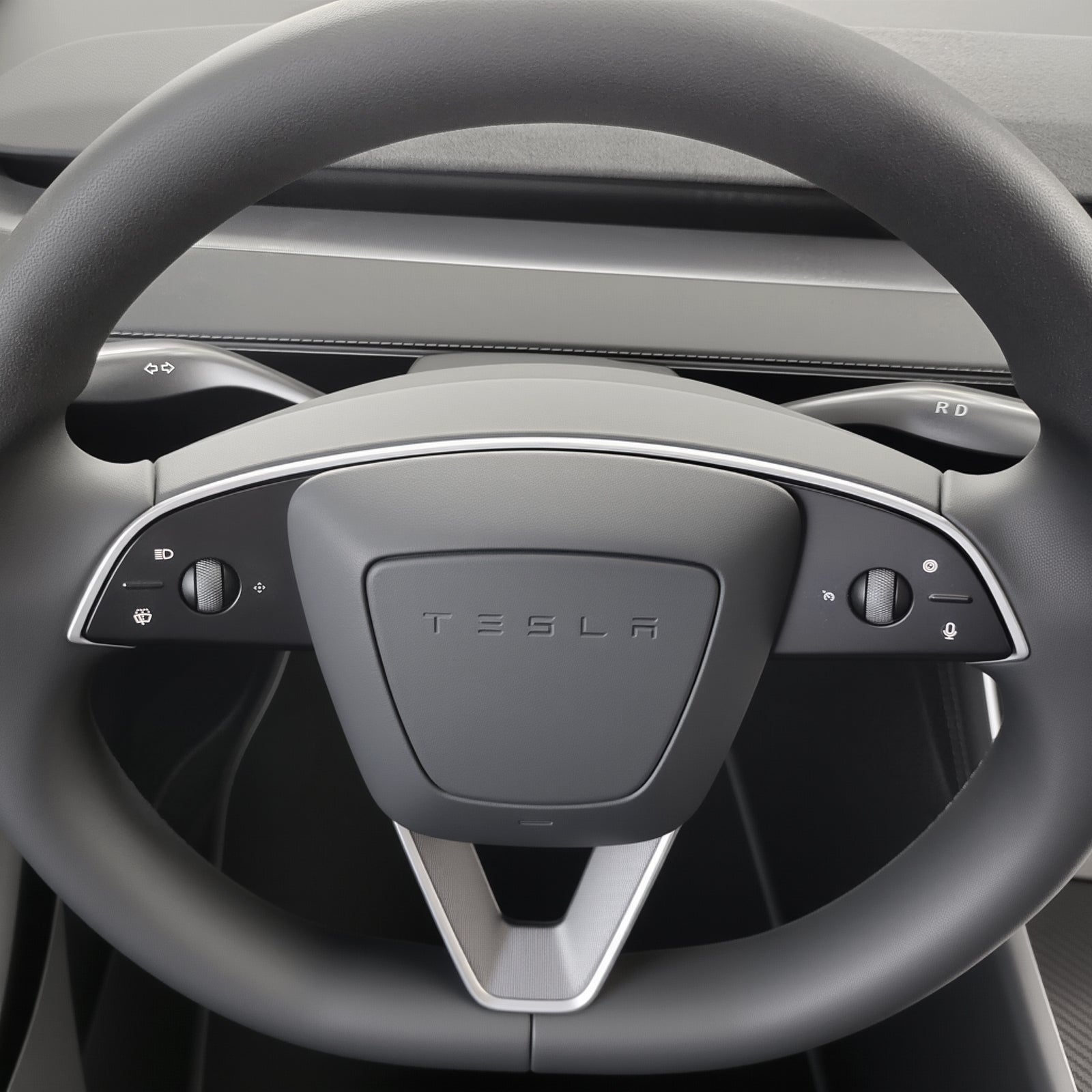 Tesla Model Y Juniper 2025 Gear Shift Stalk - OEM Style Smart Steering Wheel Upgrade Kit | Feel the Classic Gear Again.