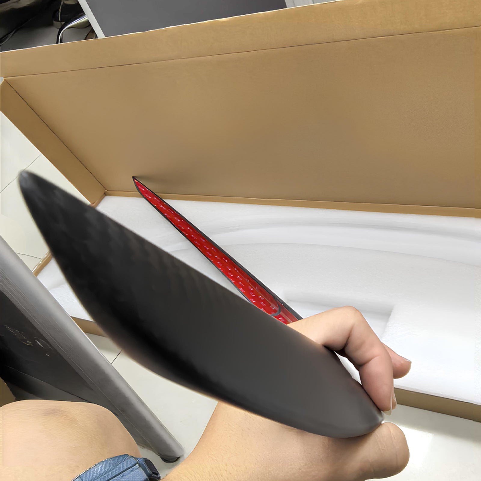 Real Dry Carbon Spoiler for Tesla Model 3 Highland 2024 - Fix Naked Trunk! OEM Performance Look & 3X Downforce