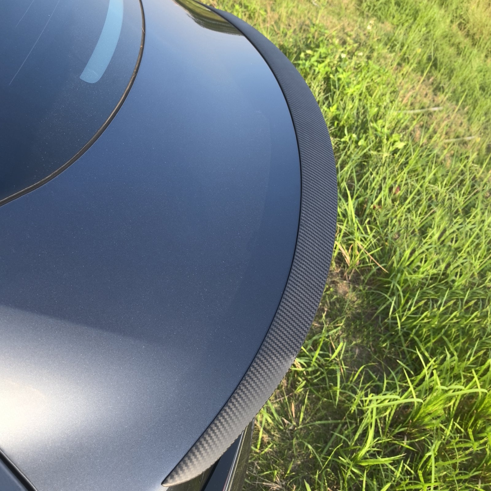 Real Dry Carbon Spoiler for Tesla Model 3 Highland 2024 - Fix Naked Trunk! OEM Performance Look & 3X Downforce