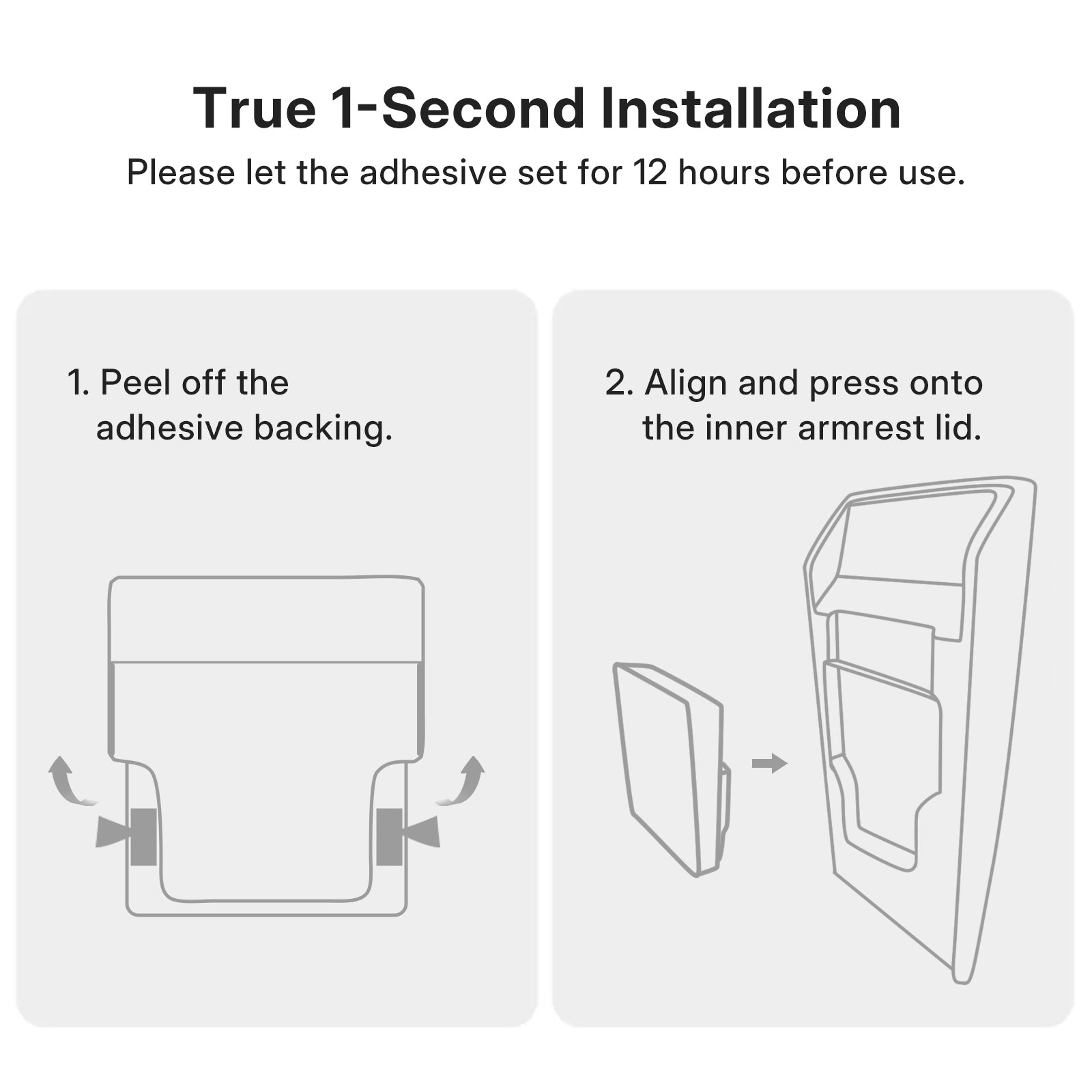 Tesla Model 3 Highland 2024 & Model Y Juniper 2025 Velvet Armrest Organizer - Premium Storage Tray, Anti-Scratch & Custom Fit