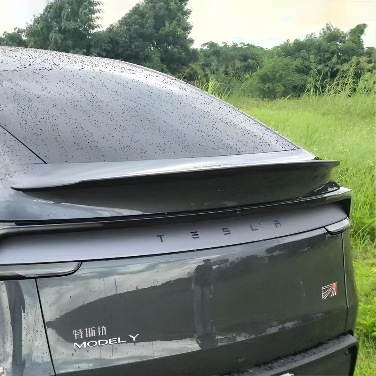 Real Dry Carbon Spoiler for Tesla Model Y Juniper 2025 - Fix Naked Trunk! OEM Performance Look & 3X Downforce