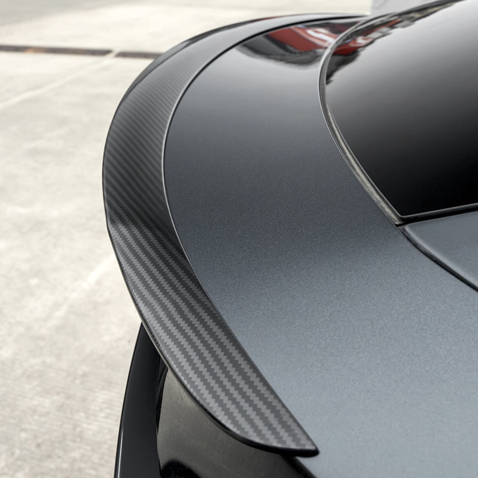 Real Dry Carbon Spoiler for Tesla Model Y Juniper 2025 - Fix Naked Trunk! OEM Performance Look & 3X Downforce