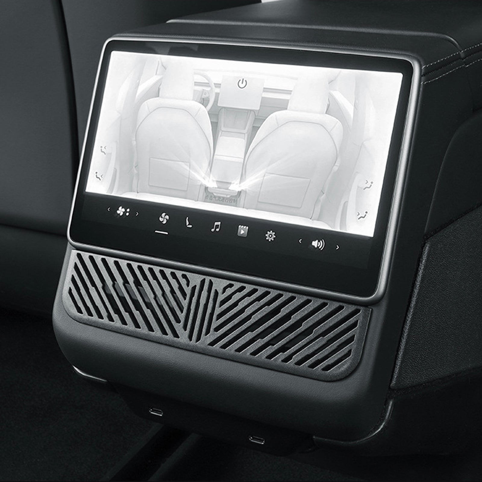 Tesla Model Y Juniper 2025 Under Seat/Rear Air Vent Cover - Dust Protection Guard, OEM Fit & Easy Installation