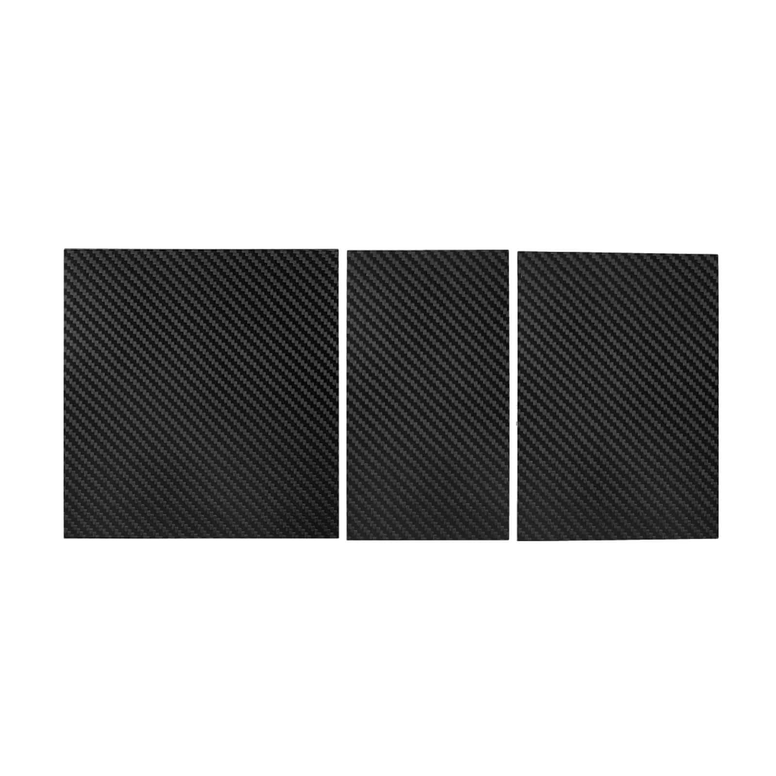 Close-up of real carbon fiber material texture showing premium quality for Tesla Model 3 Highland 2024 & Model Y Juniper 2025.