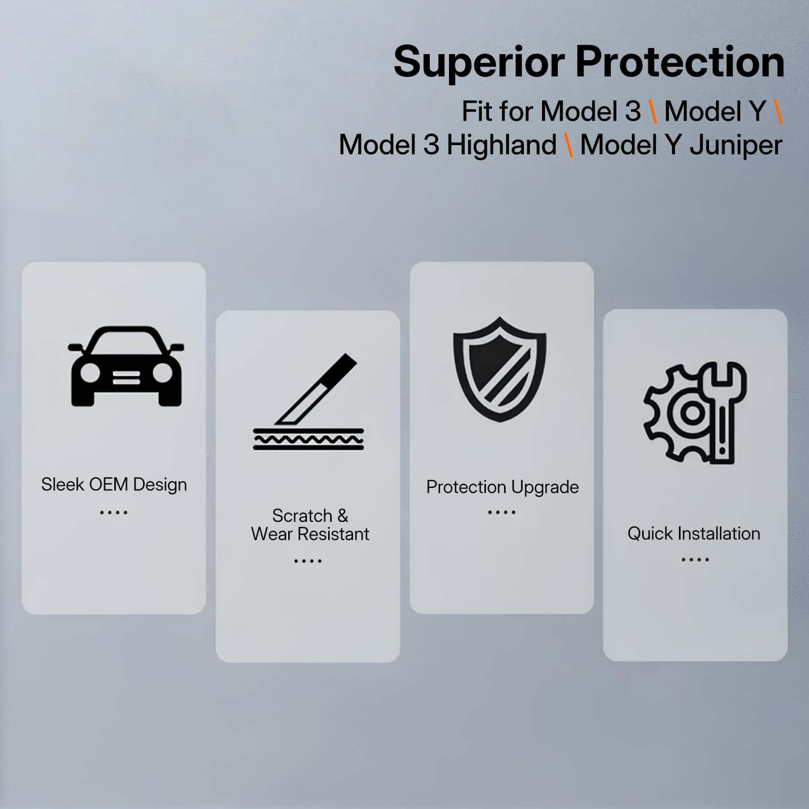 Real Dry Carbon Fiber Door Handle Cover Kit for Tesla Model 3 Highland 2024 & Y Juniper 2025 installation benefits overview