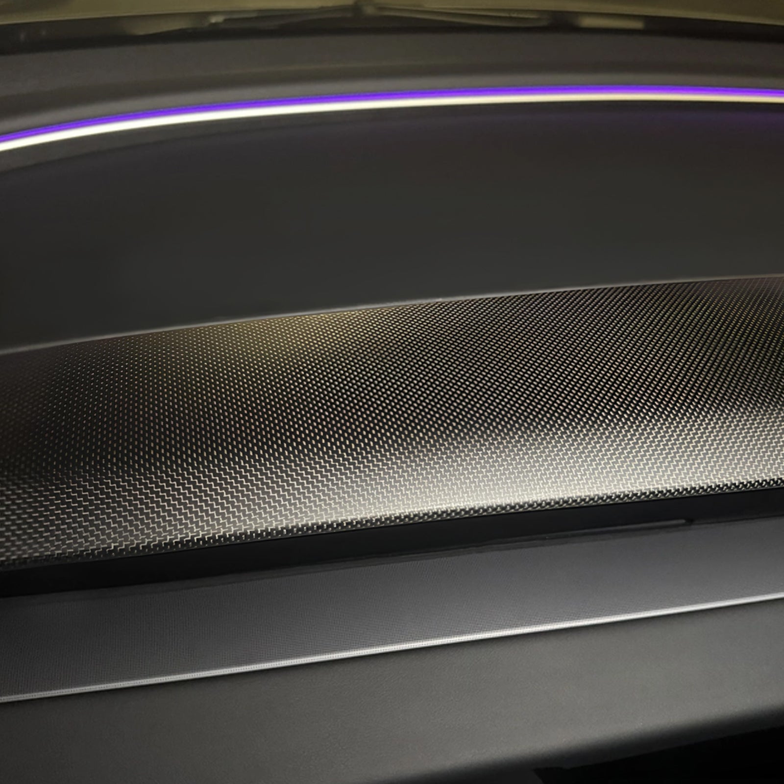 Direct Replacement Dashboard Panel for Tesla Model 3 Highland 2024 & Model Y Juniper 2025 - Real Dry Carbon Fiber Anti-Scratch | Precision Fit