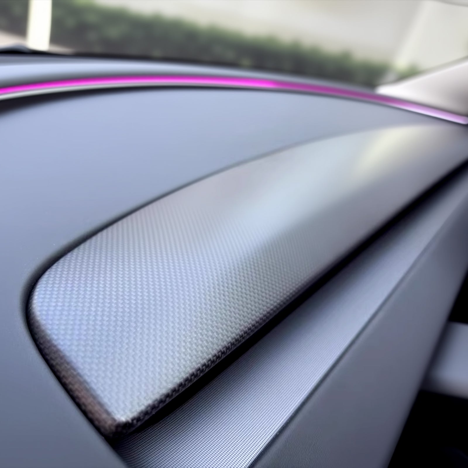 Direct Replacement Dashboard Panel for Tesla Model 3 Highland 2024 & Model Y Juniper 2025 - Real Dry Carbon Fiber Anti-Scratch | Precision Fit