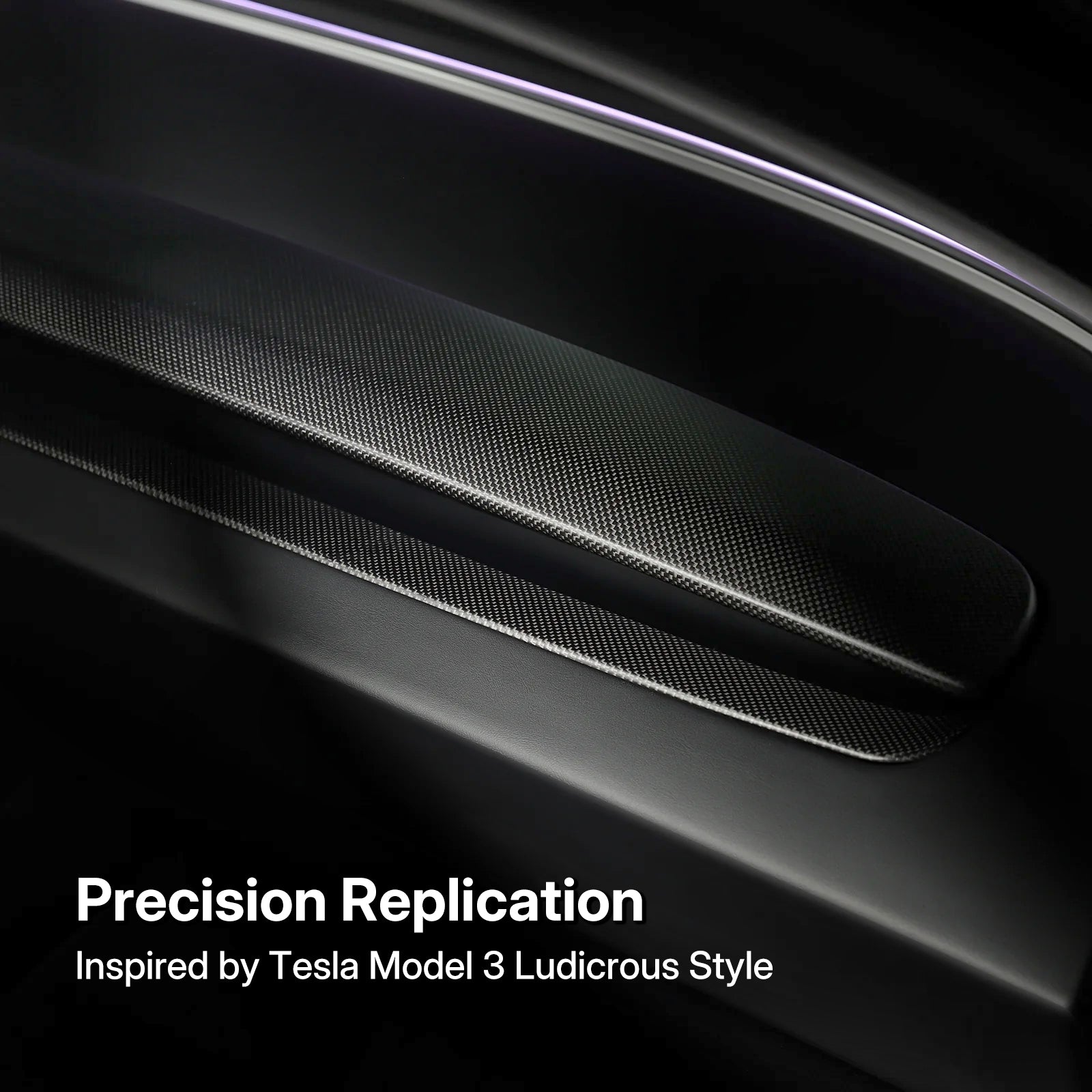 Direct Replacement Dashboard Panel for Tesla Model 3 Highland 2024 & Model Y Juniper 2025 - Real Dry Carbon Fiber Anti-Scratch | Precision Fit