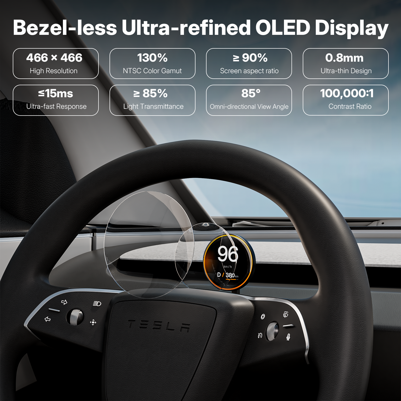 Levier de vitesse et levier de clignotants pour Tesla Model 3 Highland 2024