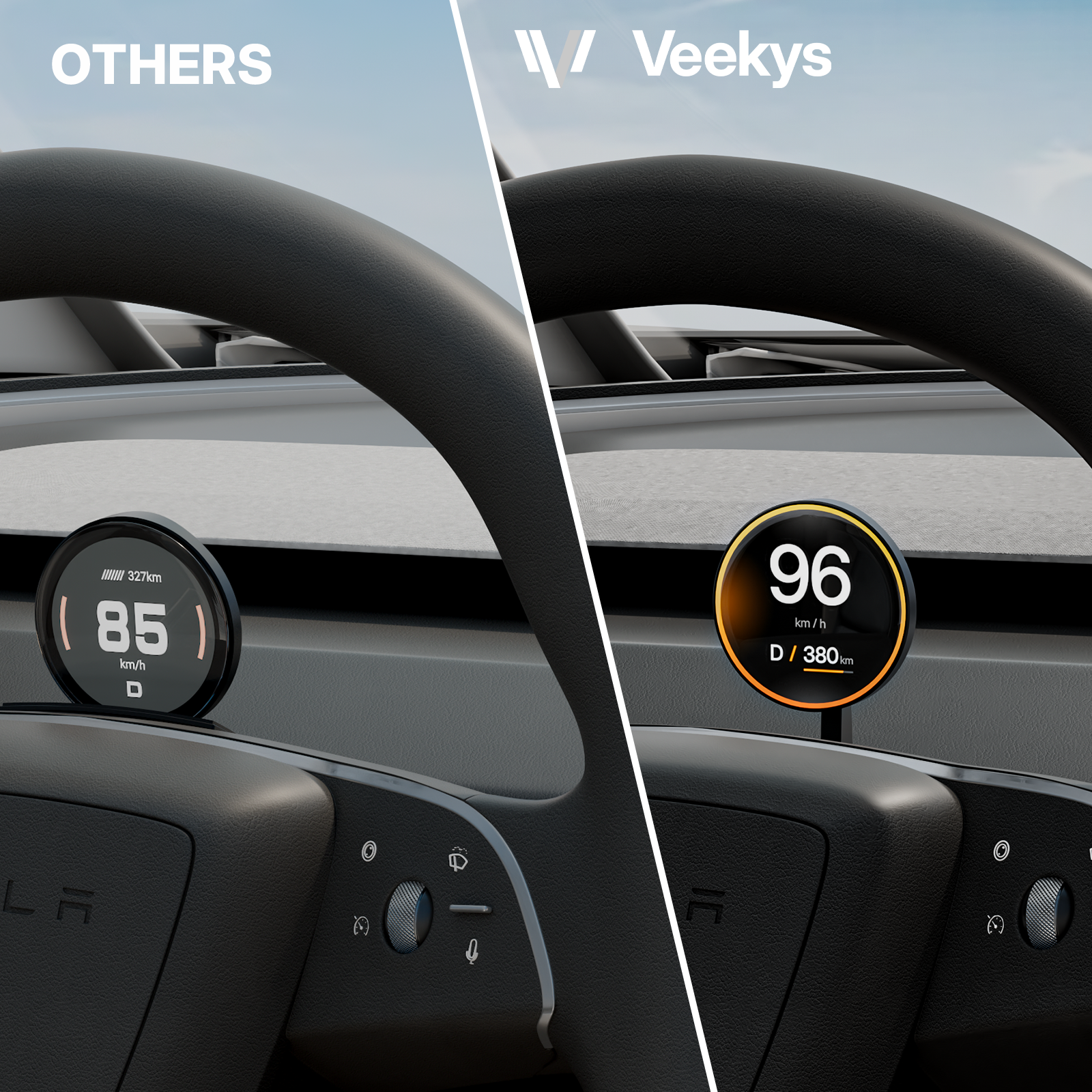 Levier de vitesse et levier de clignotants pour Tesla Model 3 Highland 2024