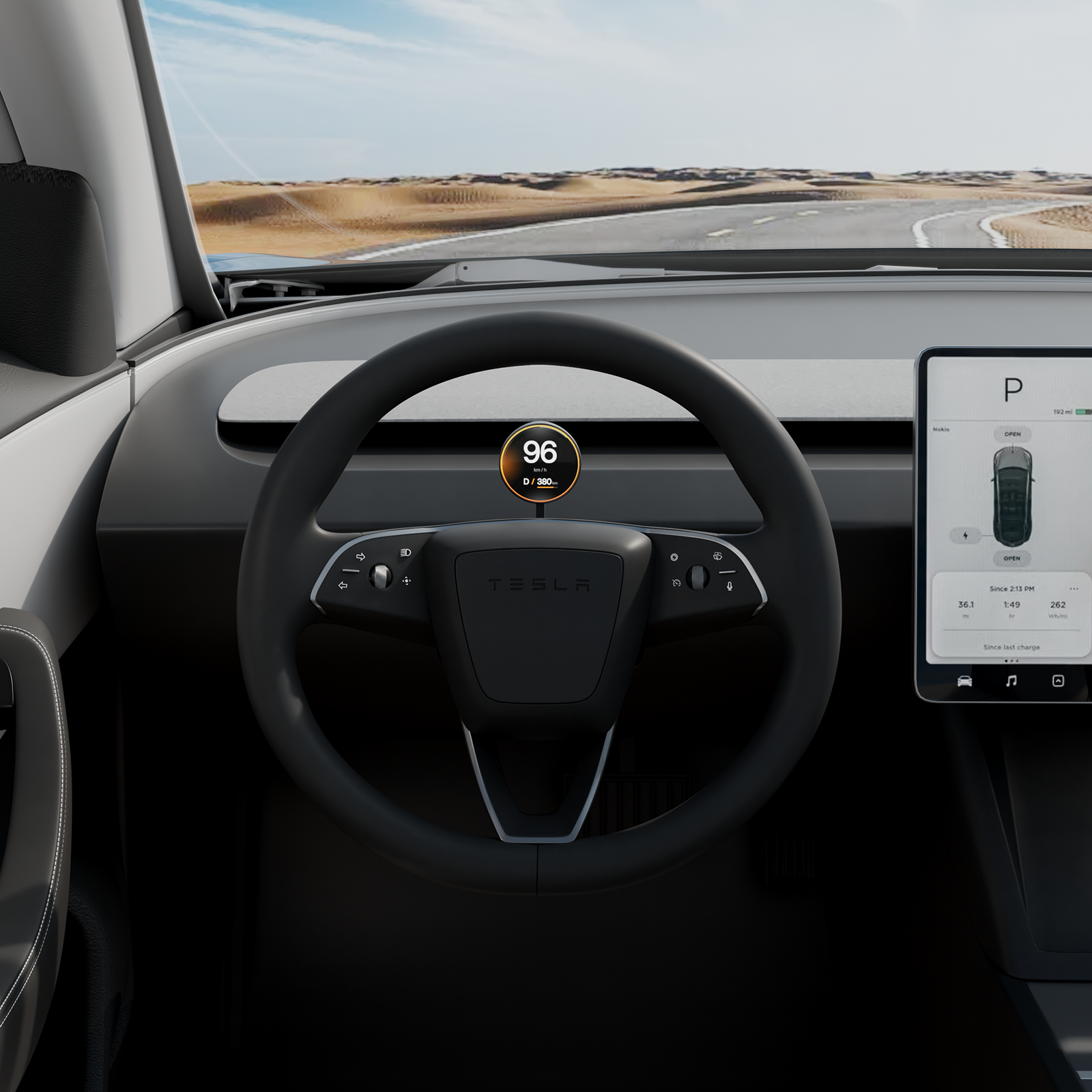 Levier de vitesse et levier de clignotants pour Tesla Model 3 Highland 2024