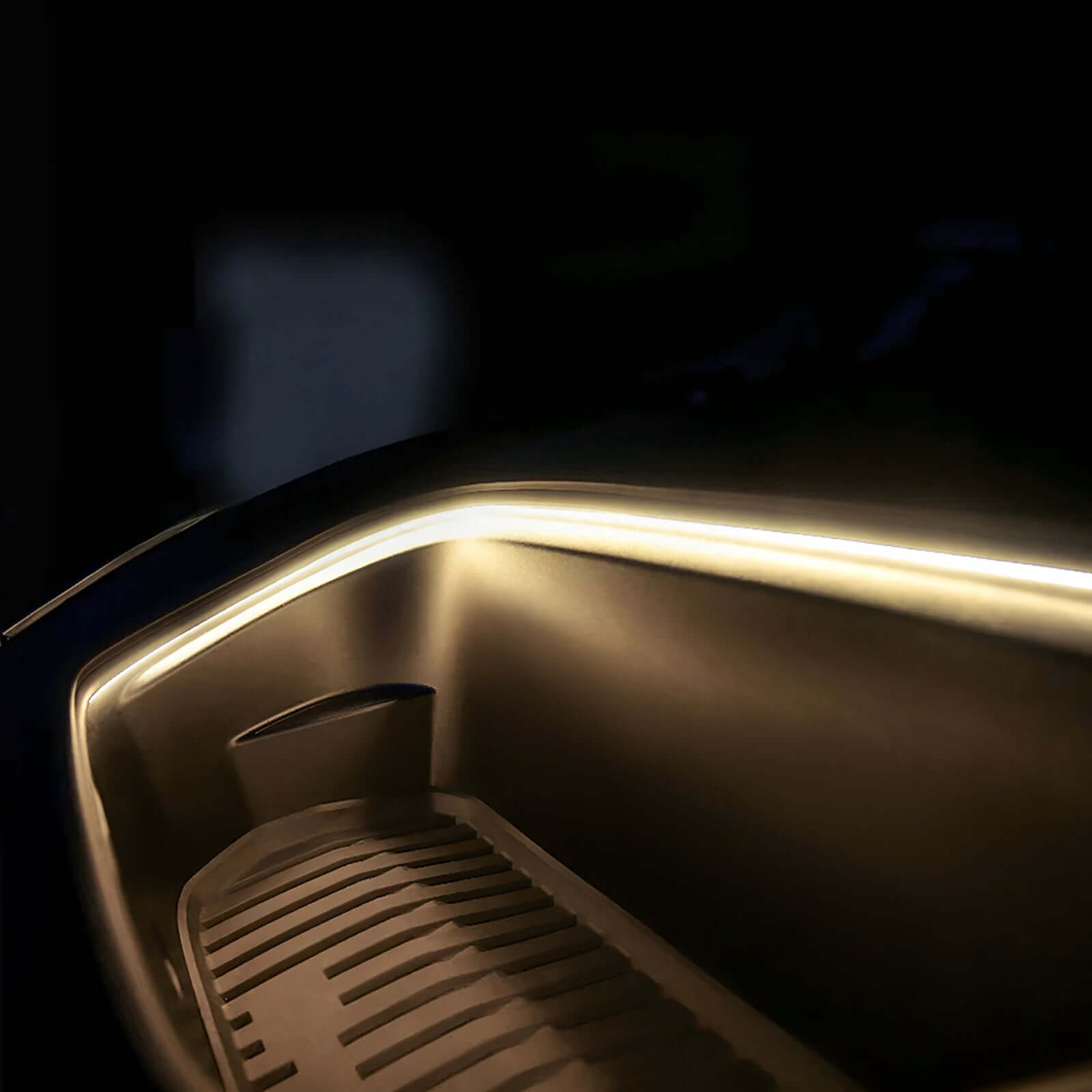 Fix Dark Frunk! Tesla Model Y Juniper 2025 Frunk LED Light Strip - Warm White 3000K Ambient Glow Auto On/Off | OEM Style Plug & Play.