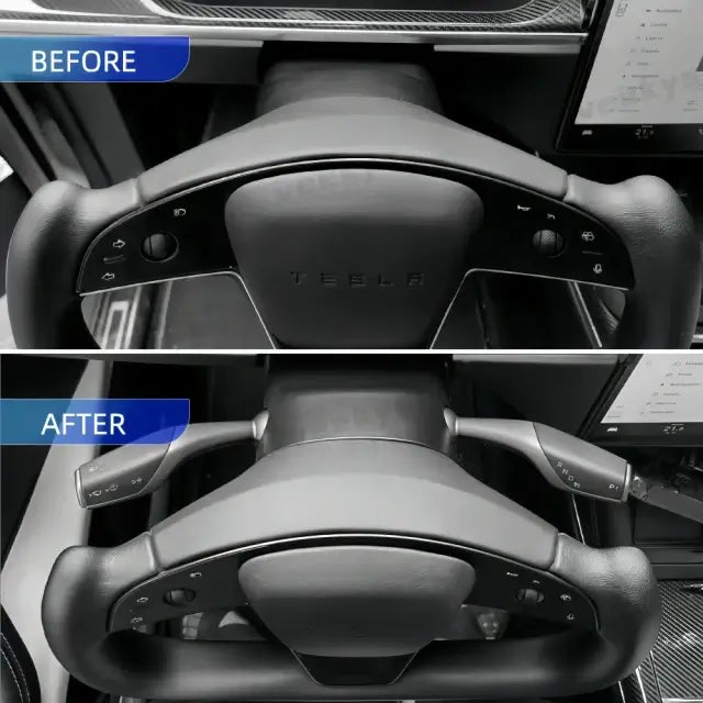 Upgrade Your Tesla Stalks! Model S/X 2021 Gear Shift & Turn Signal Stalk Kit | Smoother Feel.