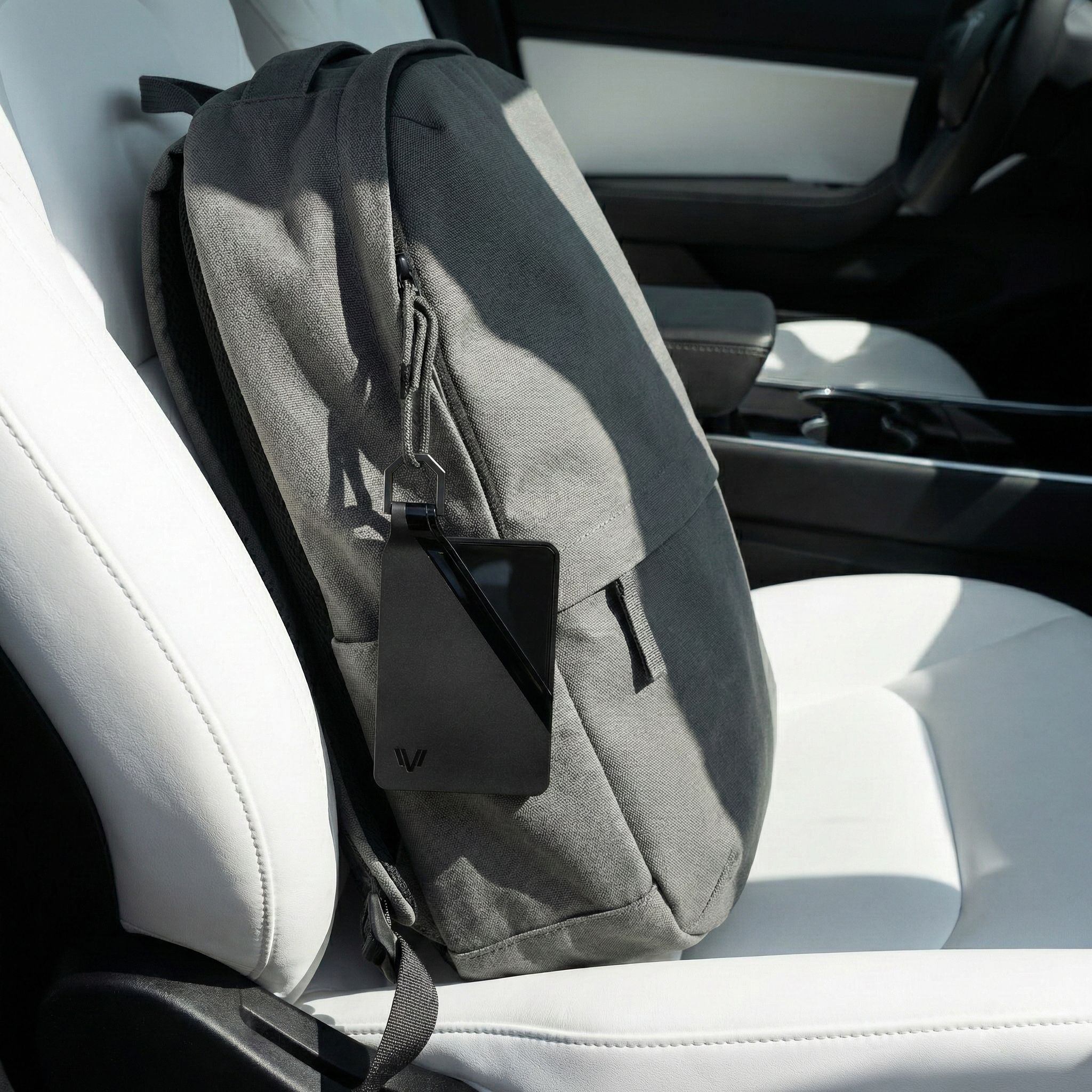 Tesla Key Card Holder - Magnetic Snap Cover & Reinforced Backplate | Installation in Seconds, No Tools!.