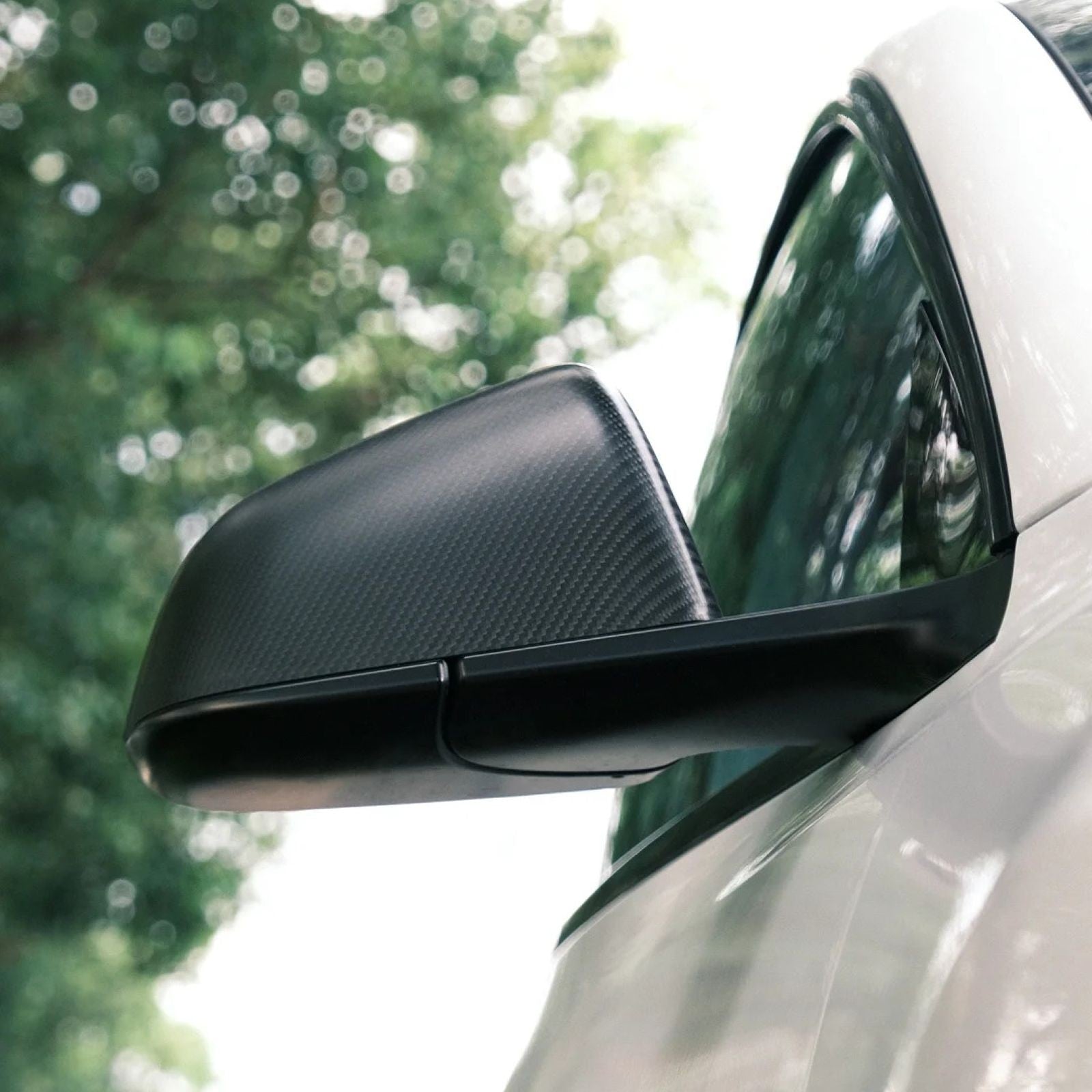 Real Dry Carbon Fiber Mirror Covers for Tesla Model 3 / 3 Highland 2024 - OEM Fit & Aggressive Style