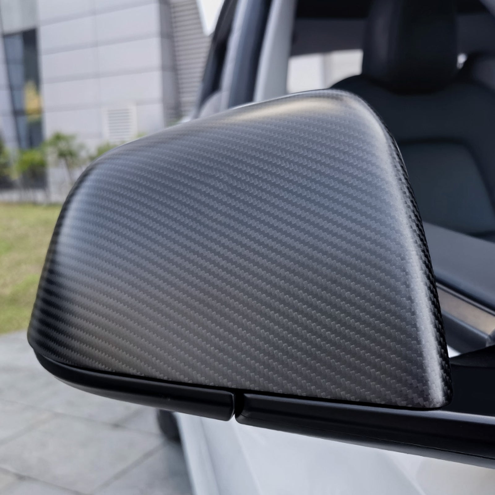 Real Dry Carbon Fiber Mirror Covers for Tesla Model 3 / 3 Highland 2024 - OEM Fit & Aggressive Style