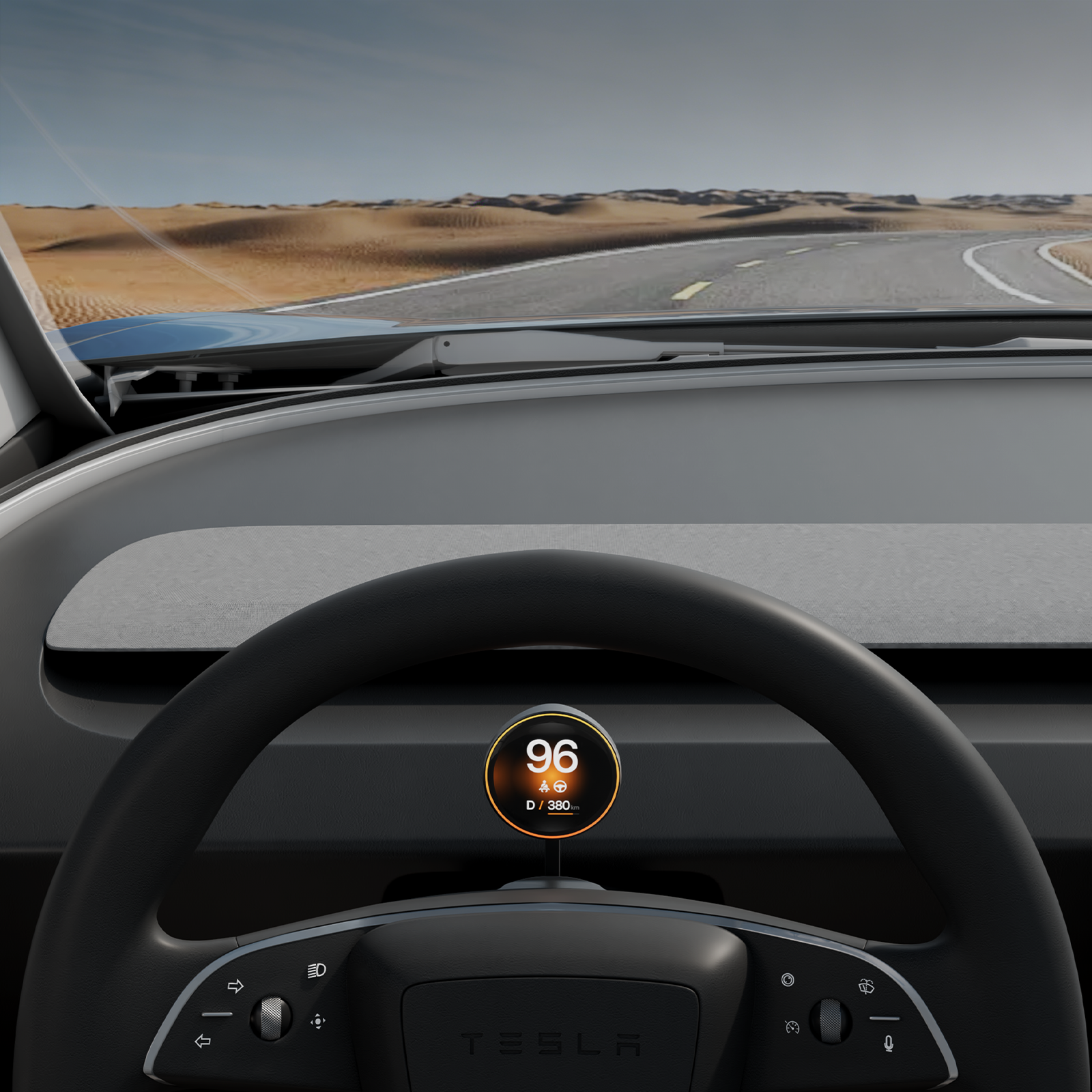 Still Glancing Sideways? The Wireless OLED HUD for the 2025 Model Y Juniper