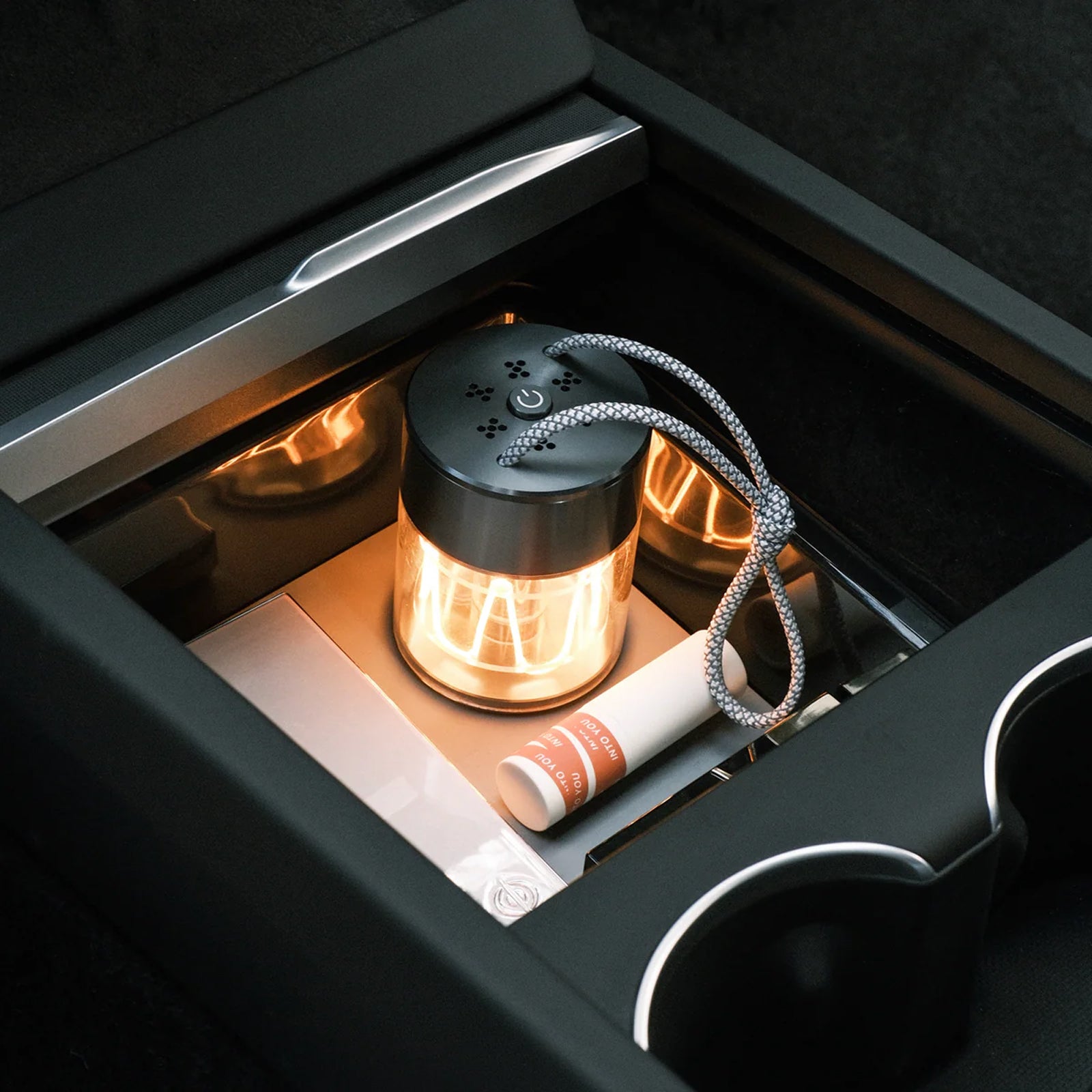 Tesla Model 3 Highland 2024 & Model Y Juniper 2025 Clear Armrest Organizer - See-Through Storage Drawer, Scratch Resistant & OEM Fit