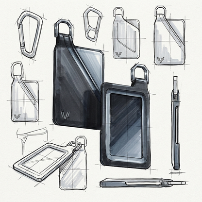 Tesla Key Card Holder - Magnetic Snap Cover & Reinforced Backplate | Installation in Seconds, No Tools！