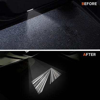 Tesla Model 3 / 3 Highland & Y / Y Juniper OEM Welcome Projection Lights - Premium LED Logo, Crisp Projection