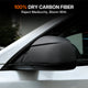 Real Dry Carbon Fiber Mirror Covers for Tesla Model Y Juniper 2025 - OEM Factory Fit & Aggressive Style