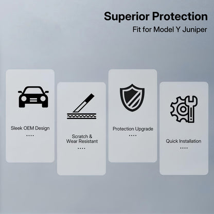 Real Dry Carbon Fiber Mirror Covers for Tesla Model Y Juniper 2025 - OEM Factory Fit & Aggressive Style