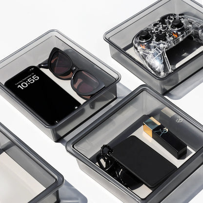 Tesla Model 3 Highland 2024 & Model Y Juniper 2025 Clear Armrest Organizer - See-Through Storage Drawer, Scratch Resistant & OEM Fit