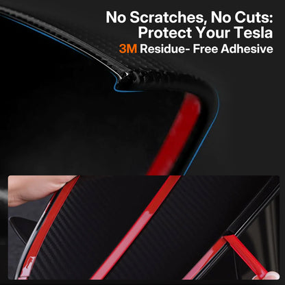 Real Dry Carbon Fiber Mirror Covers for Tesla Model Y Juniper 2025 - OEM Factory Fit & Aggressive Style