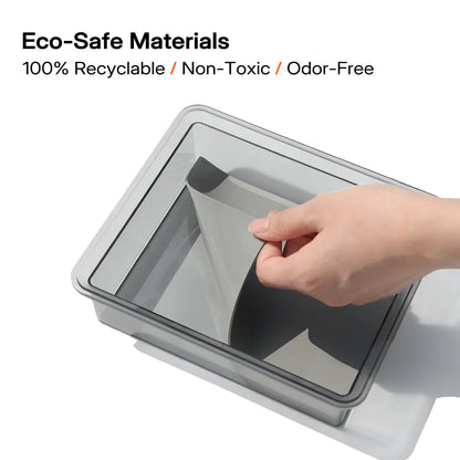 Tesla Model 3 Highland 2024 & Model Y Juniper 2025 Clear Armrest Organizer - See-Through Storage Drawer, Scratch Resistant & OEM Fit