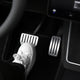 Aluminum Alloy Non-Slip Textured Accelerator Brake Pedal Covers for Tesla Model 3 / Y / 3 Highland 2024 / Y Juniper 2025 - Custom Upgrade Replacement Set - Easy Install