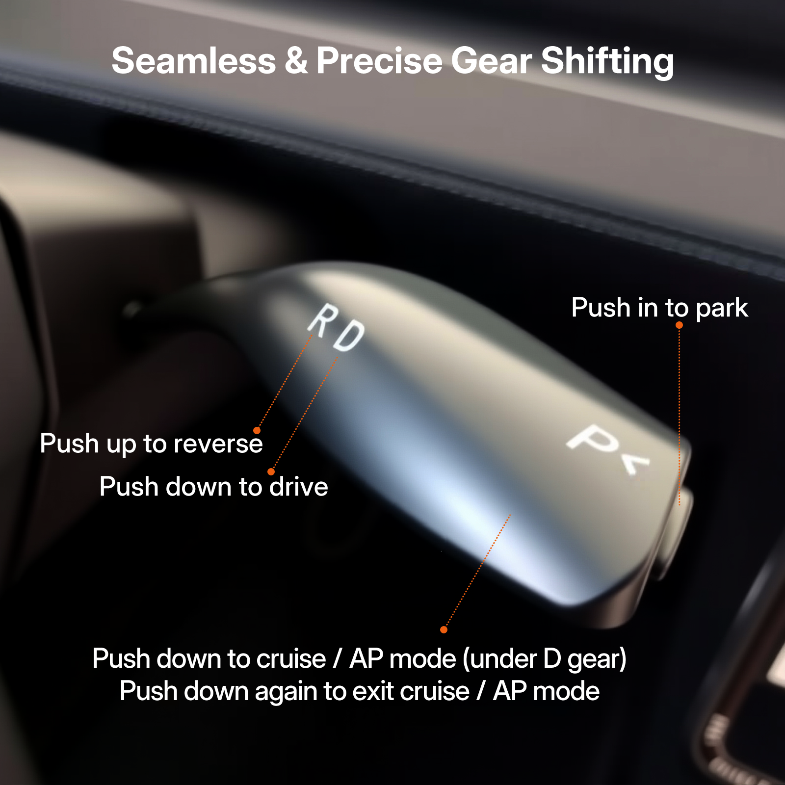 OEM Style Smart Gear Shift Stalk Upgrade Kit for Tesla Model Y Juniper 2025