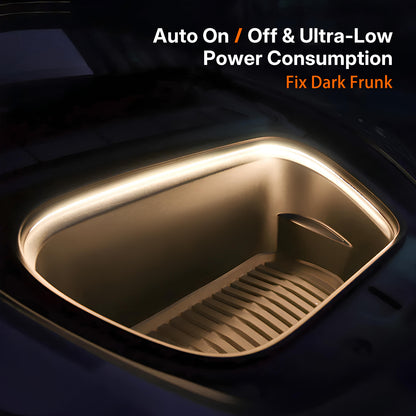 Tesla Model Y / Y Juniper Frunk Light Pro - App-Controlled RGBIC 16M Color LED Strip, Show Mode & Dynamic Flow for DIY Ambiance