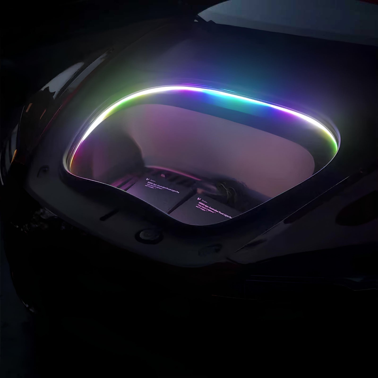 Tesla Model 3 / 3 Highland Frunk Light Pro - App-Controlled RGBIC 16M Color LED Strip, Show Mode & Dynamic Flow for DIY Ambiance